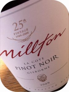 2009 Millton Vineyards, La Cote Vineyard Pinot Noir, Gisborne, New Zealand