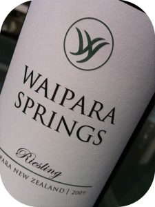 2009 Waipara Springs Winery, Riesling, Waipara, New Zealand