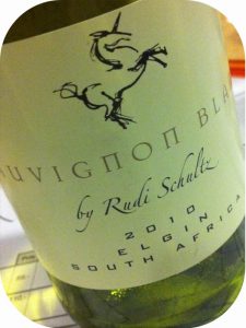 2010 Rudi Schultz Winery, Sauvignon Blanc, Elgin, Sydafrika