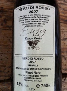 2007 Diesel Farm, Nero di Rosso, Veneto, Italien - bagsiden