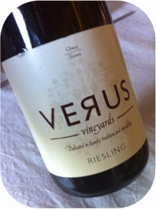 2012 Verus Vineyards, Riesling, Slovenien