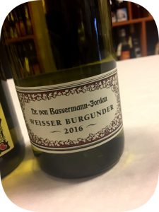 2016 Weingut Geheimer Rat Dr. Bassermann-Jordan, Weisser Burgunder, Pflaz, Tyskland - Houlbergs Vinblog