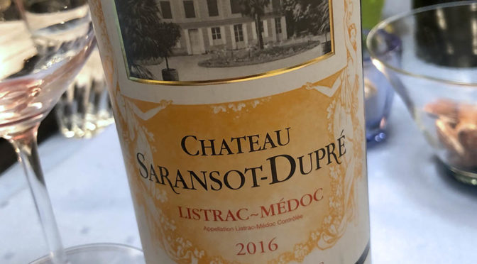 2016 Château Saransot-Dupré, Listrac-Médoc Cru Bourgeois, Bordeaux, Frankrig