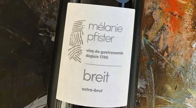 2016 Mélanie Pfister, Breit Blanc de Blancs Cremant d’Alsace Extra Brut, Alsace, Frankrig