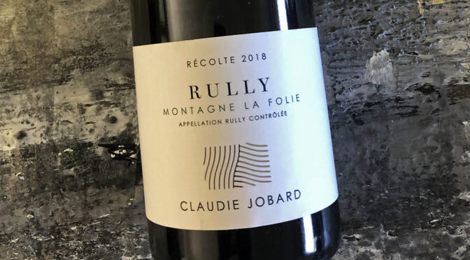2018 Domaine Claudie Jobard, Rully Montagne La Folie Blanc, Bourgogne, Frankrig