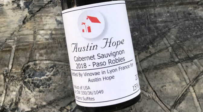2018 Austin Hope Winery, Paso Robles Cabernet Sauvignon, Californien, USA