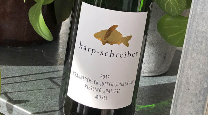 2017 Weingut Karp-Schreiber, Brauneberger Juffer Sonnenuhr Riesling Spätlese, Mosel, Tyskland