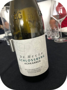 2016 Weingut Dr. Heger, Achkarrer Schlossberg Grauburgunder GG, Baden, Tyskland