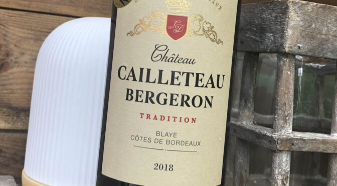 2018 Château Cailleteau Bergeron, Blaye Côtes de Bordeaux Tradition, Bordeaux, Frankrig