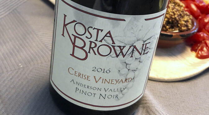 2016 Kosta Browne Winery, Cerise Vineyard Pinot Noir, Californien, USA