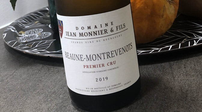 2019 Jean Monnier & Fils, Beaune-Montrevenots 1er Cru Blanc, Bourgogne, Frankrig