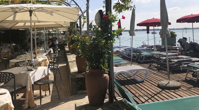 Houlberg i Lugana … lunch på Hotel Catullos restaurant ved søen