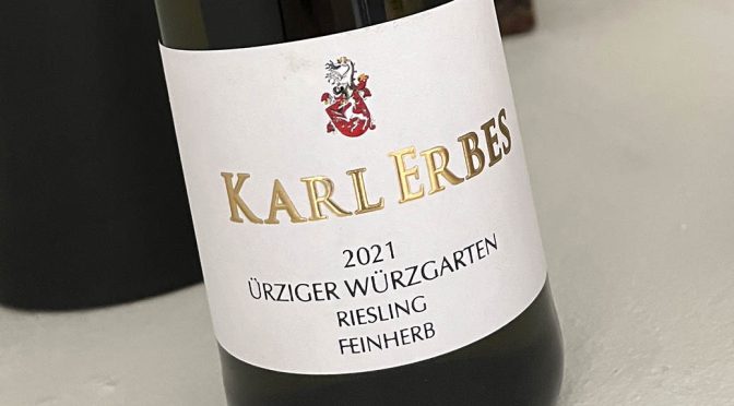2021 Weingut Karl Erbes, Ürziger Würzgarten Riesling Feinherb, Mosel, Tyskland