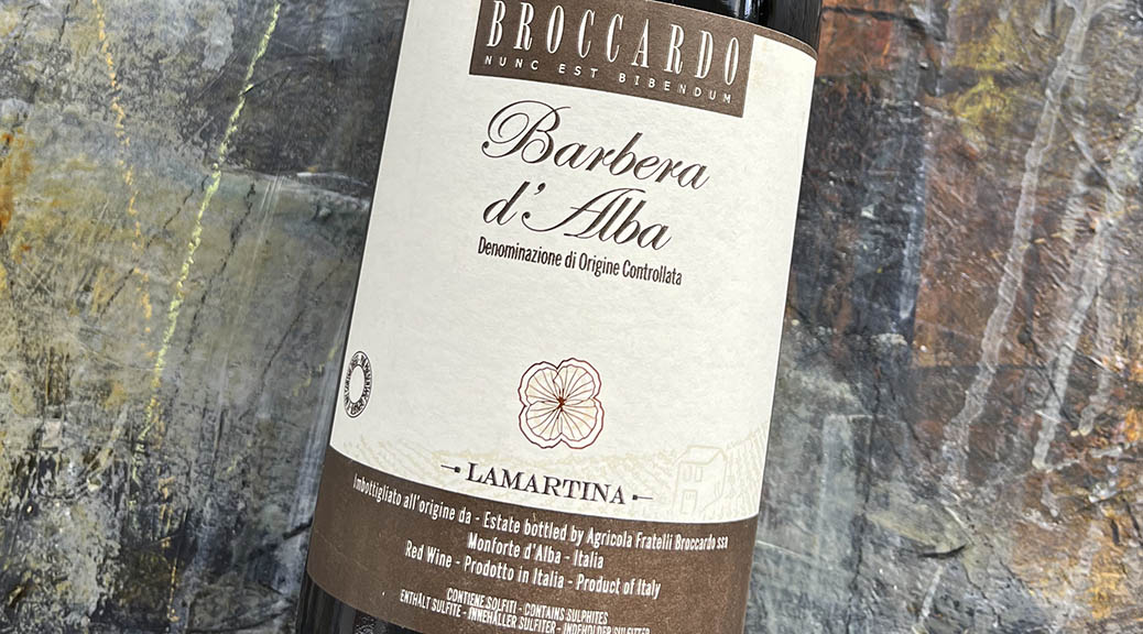 Broccardo barbera d'alba discount la martina 2018