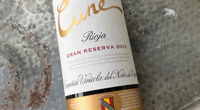 2015 Compañía Vinícola del Norte de España, Cune Gran Reserva, Rioja, Spanien