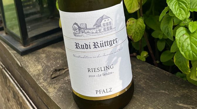 2021 Weingut Rudi Rüttger, Riesling Le Tendre Feinherb, Pfalz, Tyskland