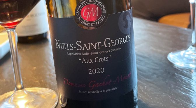 2020 Domaine Gachot-Monot, Nuits-Saint-Georges Aux Crots, Bourgogne, Frankrig