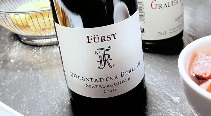 2020 Weingut Rudolf Fürst, Bürgstadter Berg Spätburgunder 1G, Franken, Tyskland