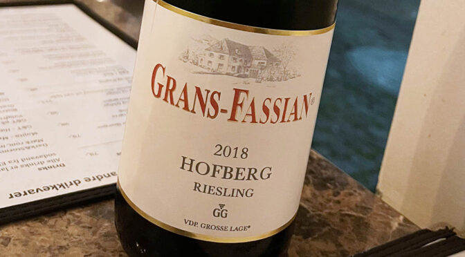 2018 Weingut Grans-Fassian, Dhroner Hofberg Riesling GG, Mosel, Tyskland