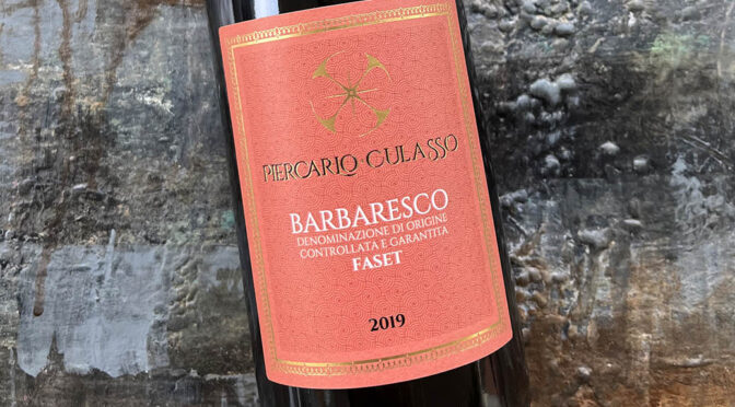 2019 Piercarlo Culasso, Barbaresco Faset, Piemonte, Italien