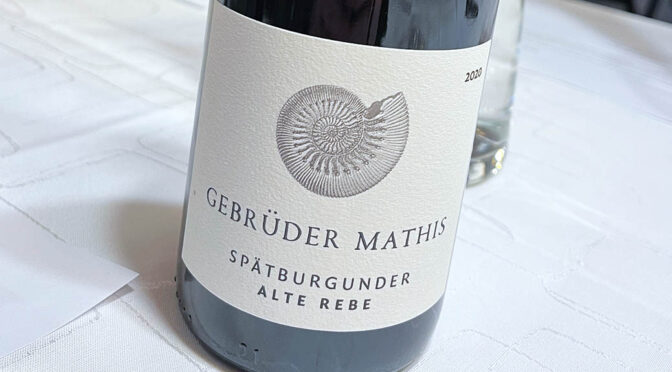 2020 Weingut Gebrüder Mathis, Spätburgunder Alte Reben, Baden, Tyskland