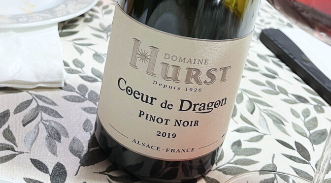 2019 Domaine Hurst, Coeur de Dragon Pinot Noir, Alsace, Frankrig